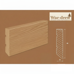 Cokół listwa przypodłogowa sosnowa fornirowana dębem, lakierowana 80×16 mm R5 – naturalna okleina dębowa Radom i okolice